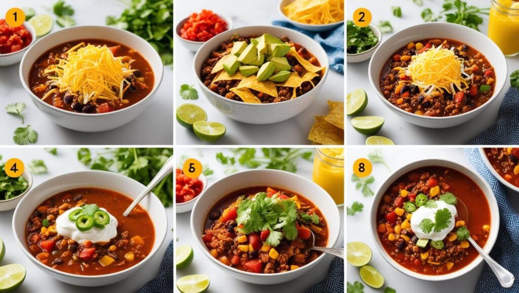 Delicious taco soup with crispy frios served in a bowl, garnished with fresh toppings