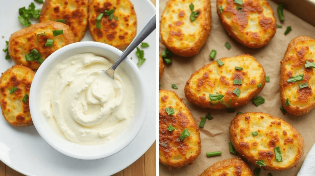 A bowl of cottage cheese mixed with chives, garlic powder, and paprika.