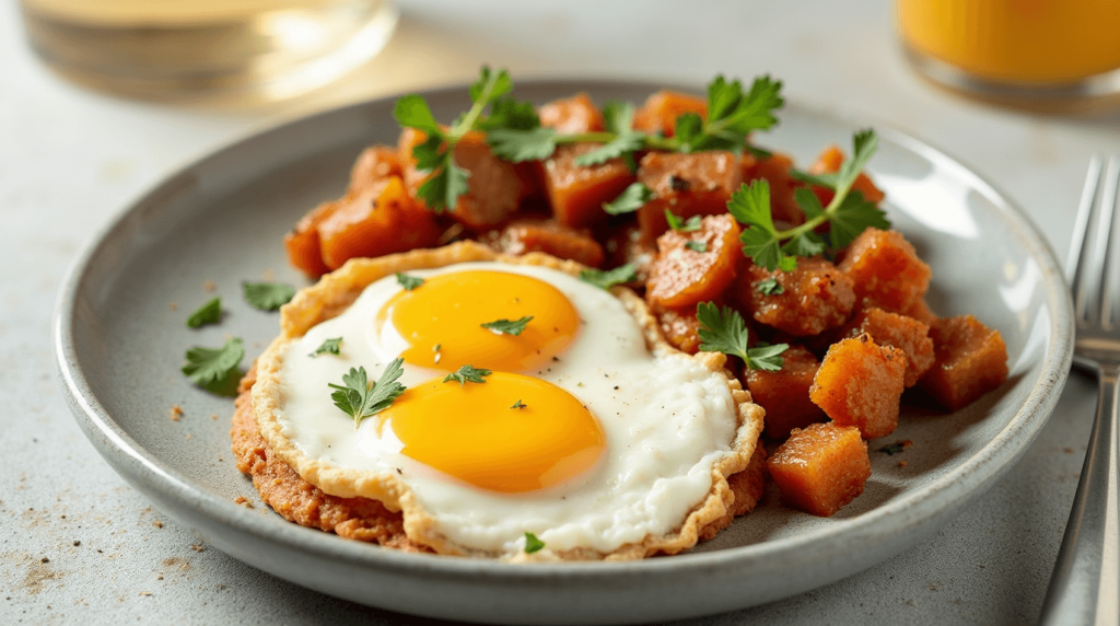 Close-up of crispy and golden carnitas cooking in a cast-iron skillet