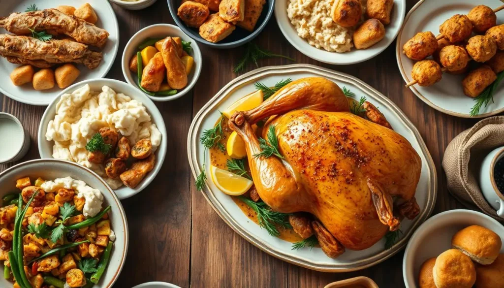Easter chicken recipes served with fresh spring vegetables