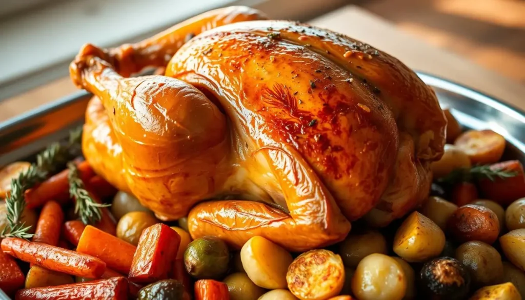Easter chicken recipes served with fresh spring vegetables